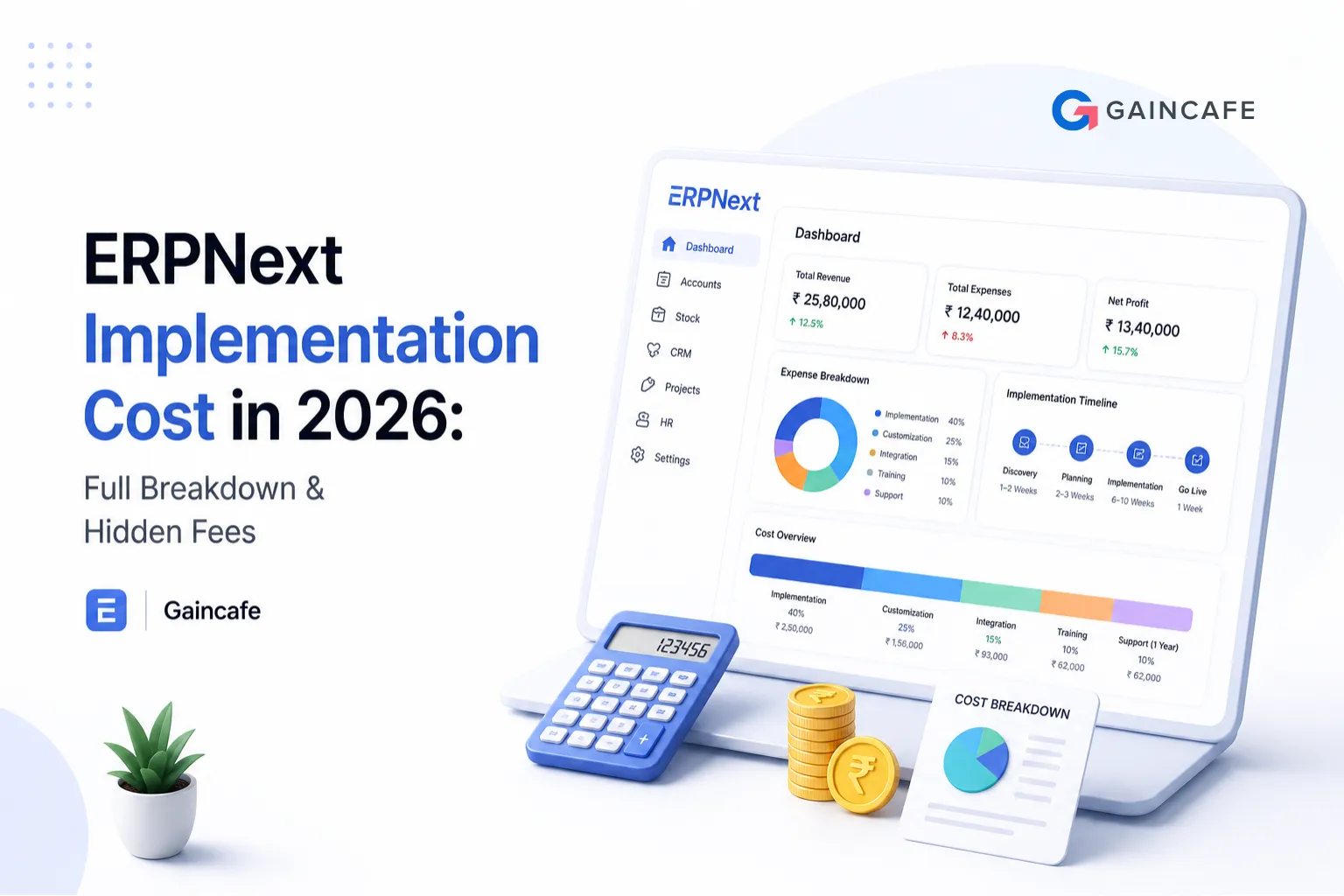 ERPNext Implementation Cost in 2026: Full Breakdown & Hidden Fees | Gaincafe