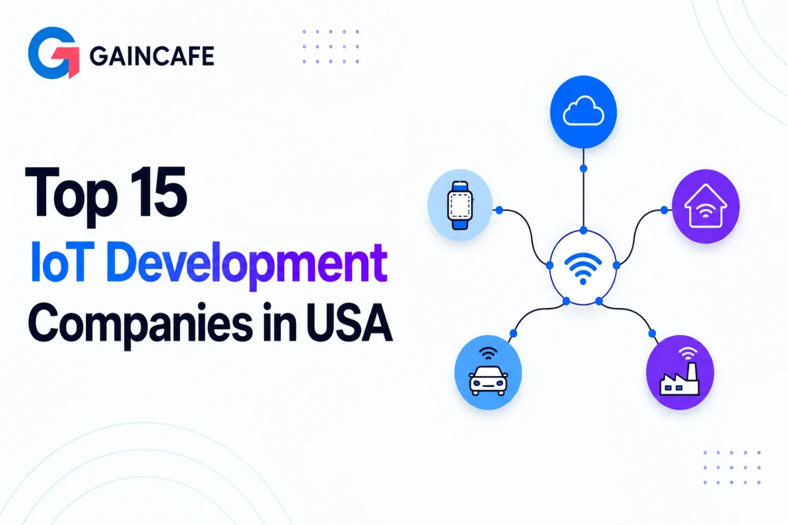 Top 15 IoT Development Companies in the USA (2026) | Gaincafe