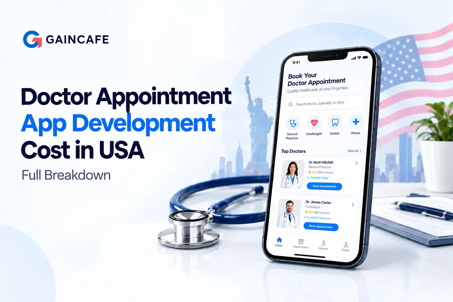 Doctor Appointment App Development Cost in 2026 | Gaincafe