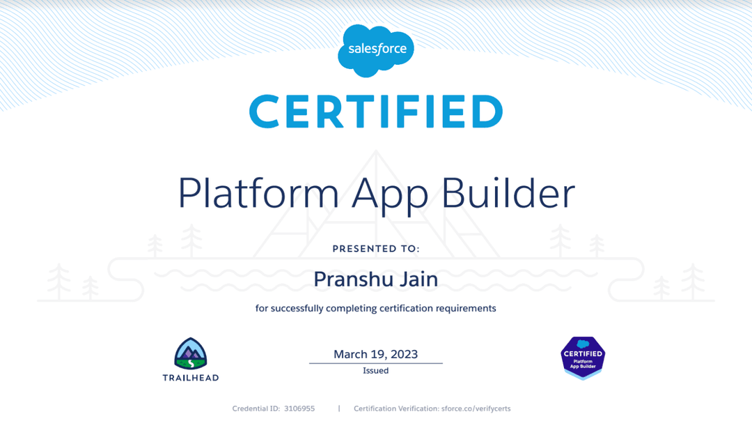 Salesforce Certification 1
