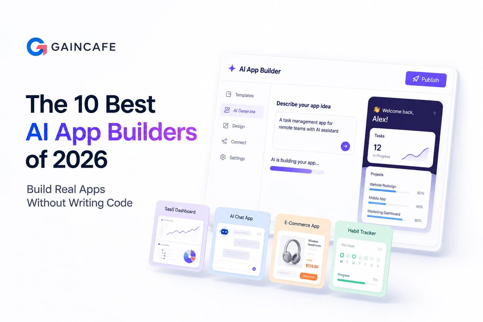 10 Best AI App Builders of 2026 (With Pricing) | Gaincafe