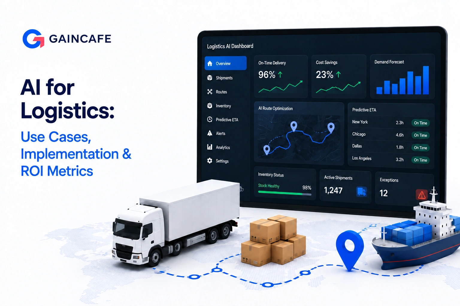 AI for Logistics: Use Cases, Implementation & ROI Metrics