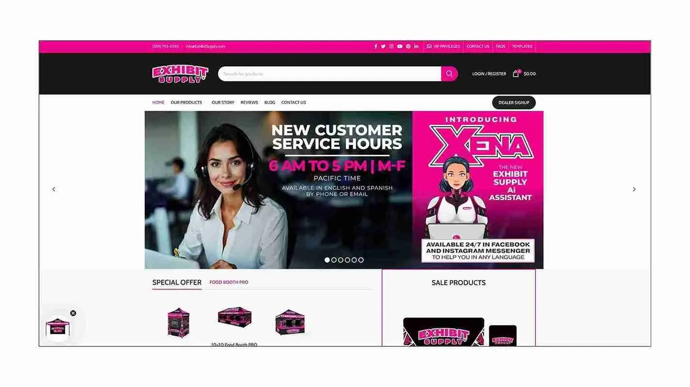 Homepage Interface - Before