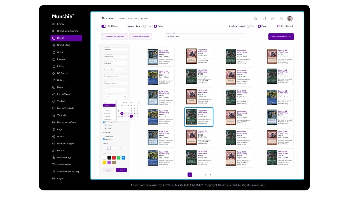 Edit Interface - Before