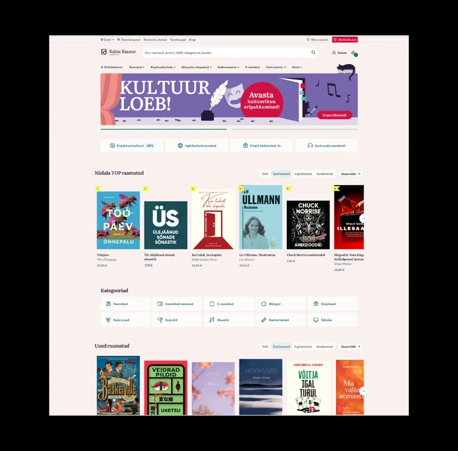 Rahva Raamat - Scalable Enterprise E-Commerce Backend for Estonia’s Largest Bookstore