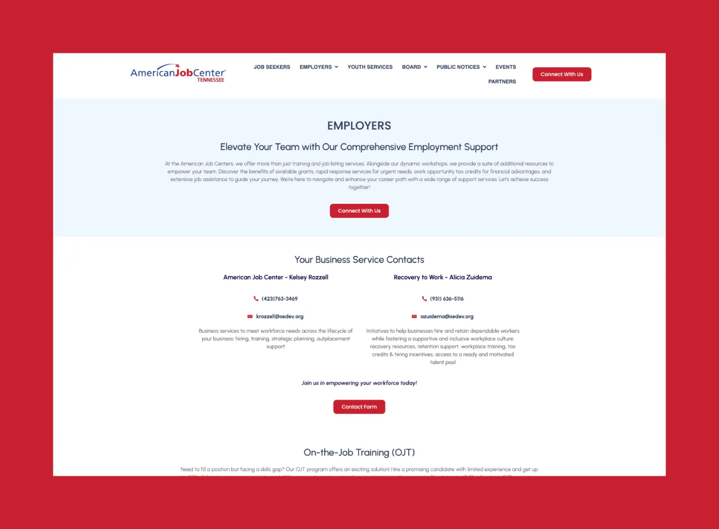 Programs Section - After