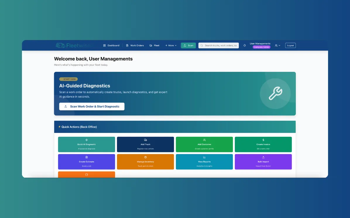 Fleetwise AI - AI powered Rag Based Fleet Maintienence app