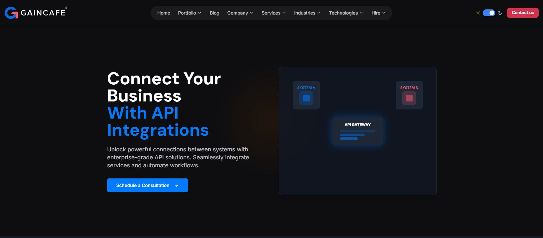 API Integration Services | Custom API Solutions & Middleware | Gaincafe