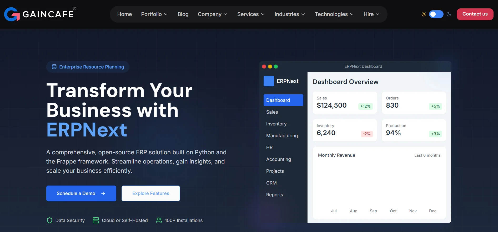 ERPNext Development Company | Custom ERP Software Services